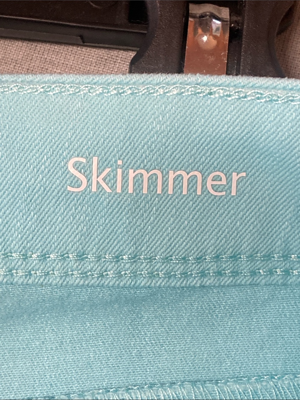 Gloria Vanderbilt Lillian Skimmer Aqua Sky Blue Sz 12 NWT - Picture 5 of 11